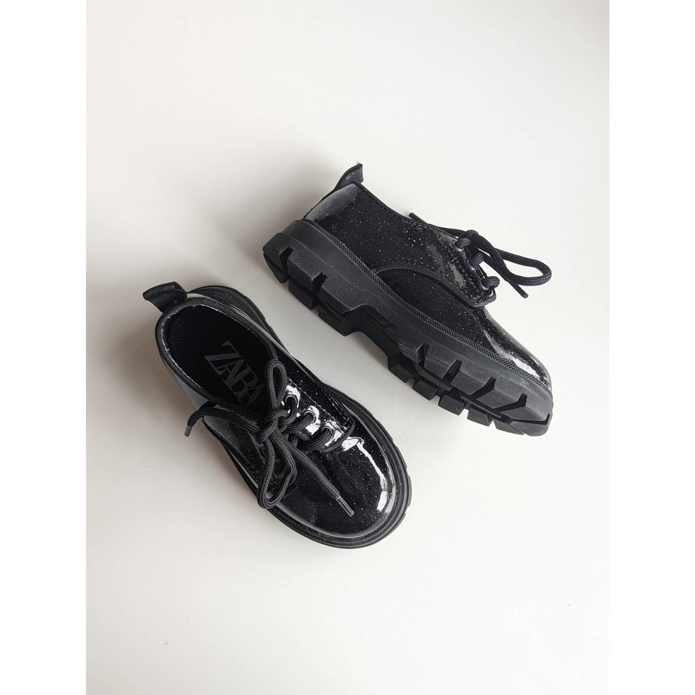 Zara Black Sparkle Dress Shoes